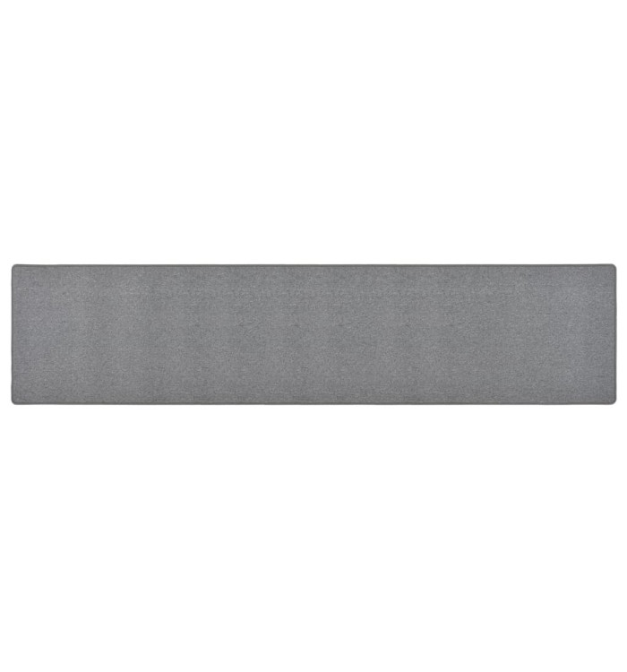 Tapis de couloir Gris foncé 50x250 cm | Mobilier & Déco