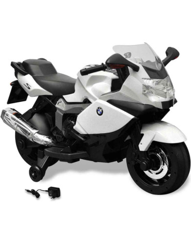 Moto électrique enfant BMW 283 Blanc 6 V | Mobilier & Déco