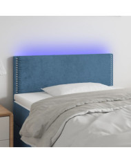 Tête de lit à LED Bleu foncé 80x5x78/88 cm Velours | Mobilier & Déco