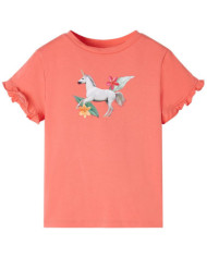 T-shirt enfants à manches courtes corail 92 | Mobilier & Déco