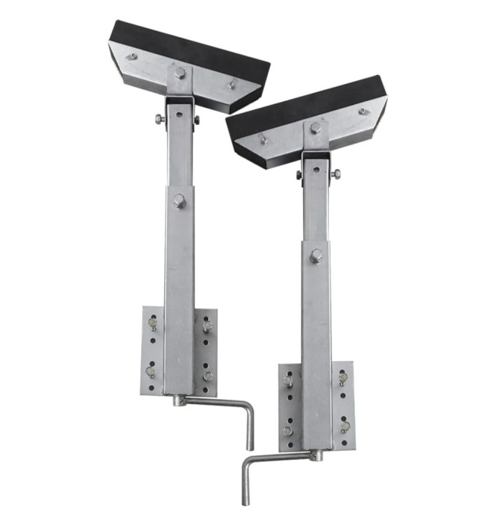 Set de 2 supports à barre inclinable 63 - 88 cm pour remorque à bateau | Mobilier & Déco
