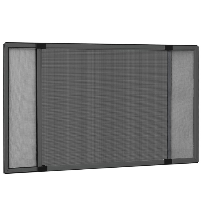 Moustiquaire extensible pour fenêtres Anthracite (75-143)x50 cm | Mobilier & Déco