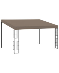 Belvédère mural 4x3 m Taupe Tissu | Mobilier & Déco