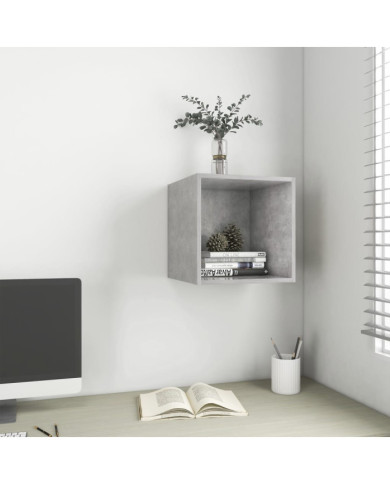 Armoire murale Gris béton 37x37x37 cm Bois d’ingénierie | Mobilier & Déco