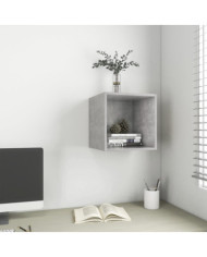 Armoire murale Gris béton 37x37x37 cm Bois d’ingénierie | Mobilier & Déco