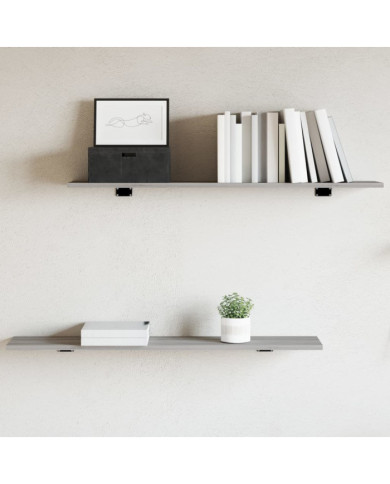 Étagères murales 4 pcs sonoma gris 100x20x1,5cm bois ingénierie | Mobilier & Déco