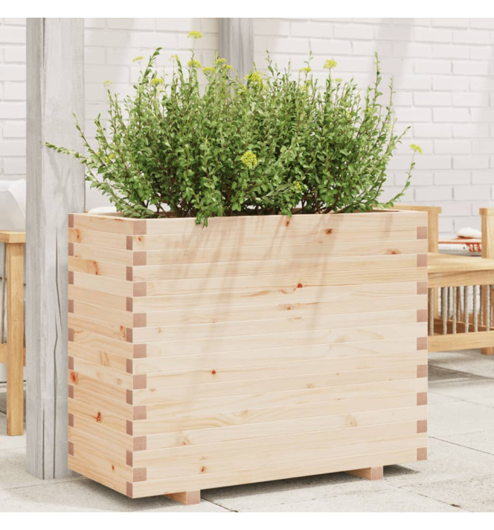 Jardinière 90x40x72 cm bois de pin massif | Mobilier & Déco