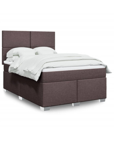 Sommier à lattes de lit avec matelas Marron foncé 160x200 cm | Mobilier & Déco