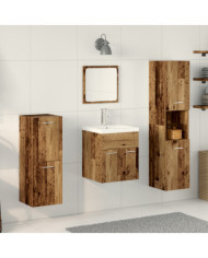 Ensemble de meubles de salle de bain 5 pièces en Vieux Bois | Mobilier & Déco