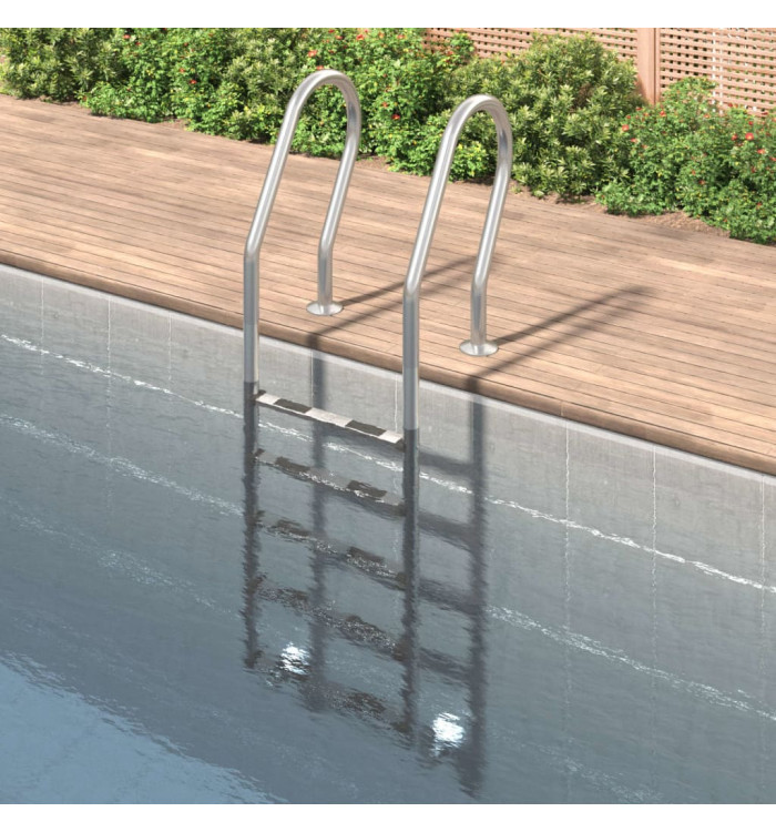 Échelle de piscine 54x38x211 cm acier inoxydable 304 | Mobilier & Déco