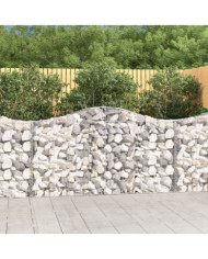 Paniers à gabions arqués 18 pcs 200x30x100/120 cm Fer galvanisé | Mobilier & Déco