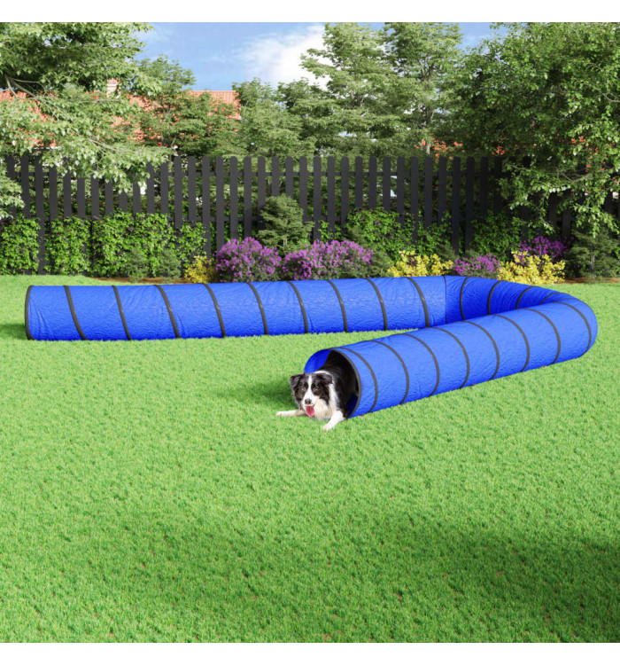 Tunnel pour chien bleu Ø 55x1000 cm polyester | Mobilier & Déco