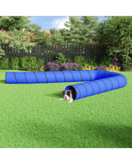 Tunnel pour chien bleu Ø 55x1000 cm polyester | Mobilier & Déco