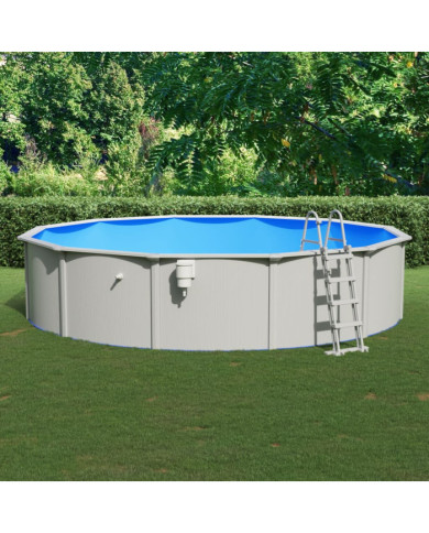 Piscine avec échelle de sécurité 550x120 cm | Mobilier & Déco
