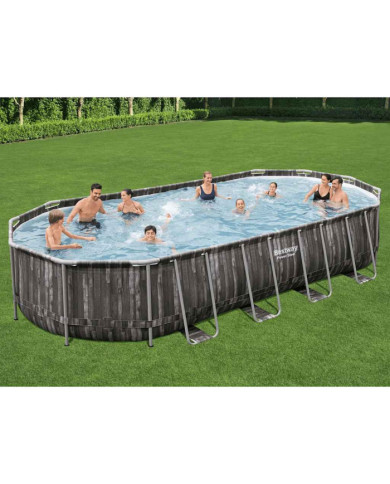 Bestway Ensemble de piscine ovale 7,32x3,66x1,22 m | Mobilier & Déco