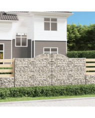 Paniers à gabions arqués 13 pcs 300x30x140/160 cm fer galvanisé | Mobilier & Déco
