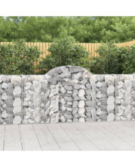 Paniers à gabions arqués 40 pcs 200x30x100/120 cm Fer galvanisé | Mobilier & Déco