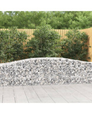 Paniers à gabions arqués 25 pcs 400x50x60/80 cm Fer galvanisé | Mobilier & Déco