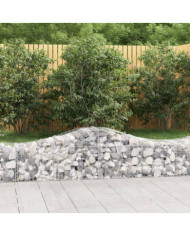 Paniers à gabions arqués 40 pcs 200x50x40/60 cm fer galvanisé | Mobilier & Déco