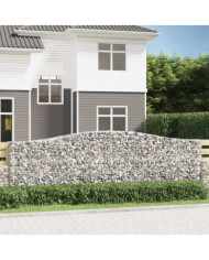 Paniers à gabions arqués 25 pcs 400x30x120/140 cm Fer galvanisé | Mobilier & Déco