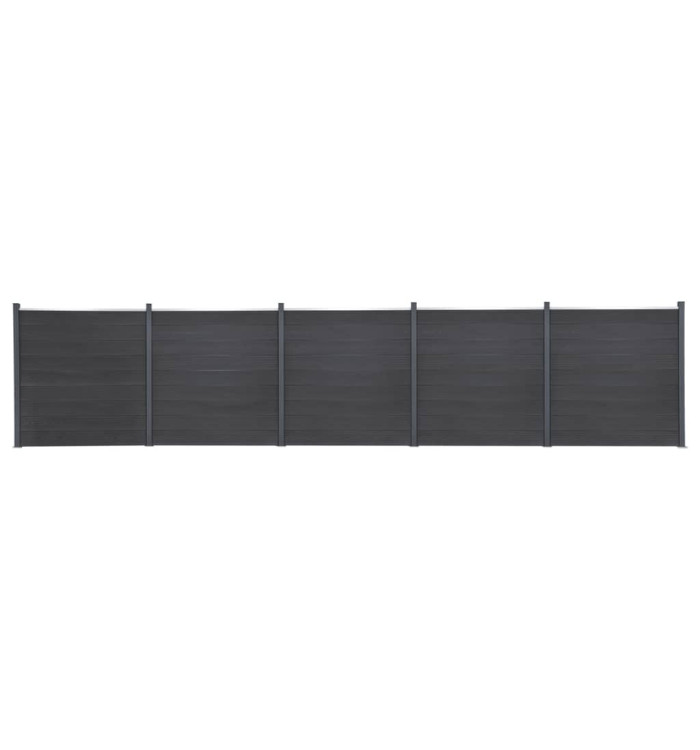 Ensemble de panneaux de clôture gris 872x186 cm WPC | Mobilier & Déco