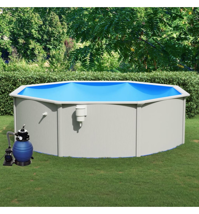 Piscine avec pompe filtrante à sable 460x120 cm | Mobilier & Déco