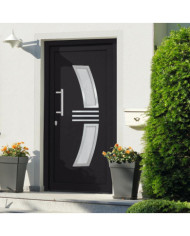 Porte d'entrée Anthracite 88x200 cm | Mobilier & Déco