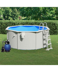 Piscine avec pompe filtrante à sable et échelle 300x120 cm | Mobilier & Déco
