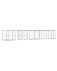 Chenil extérieur Acier galvanisé 24,2 m² | Mobilier & Déco