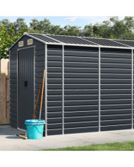 Abri de jardin anthracite 191x980x198 cm acier galvanisé | Mobilier & Déco