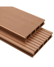 Panneaux de terrasse WPC avec accessoires 40 m² 4 m Marron | Mobilier & Déco