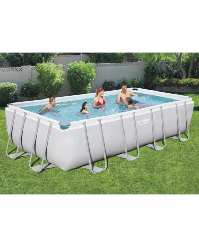 Bestway Ensemble de piscine en acier rectangulaire 549x274x122 cm | Mobilier & Déco