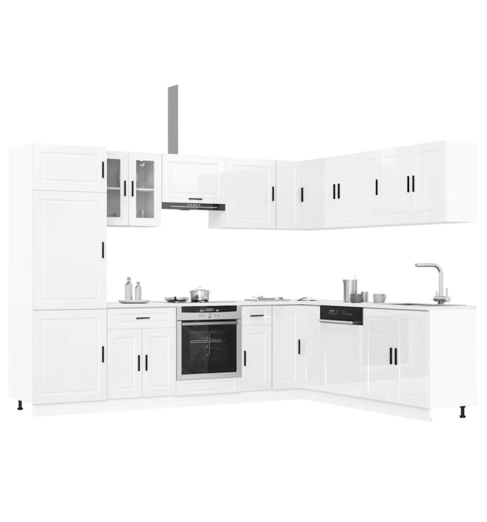 Ensemble d'armoires de cuisine 14 pcs Porto bois d'ingénierie | Mobilier & Déco