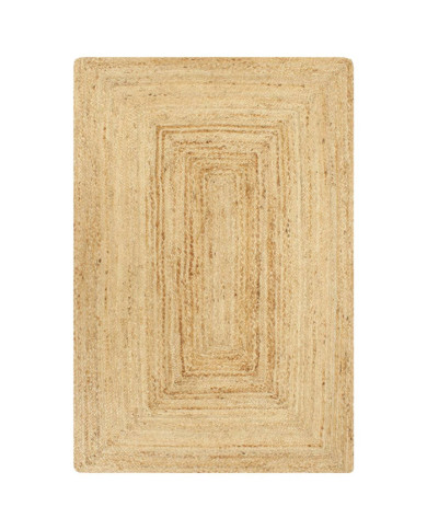 Tapis fait à la main Jute Naturel 120x180 cm | Mobilier & Déco