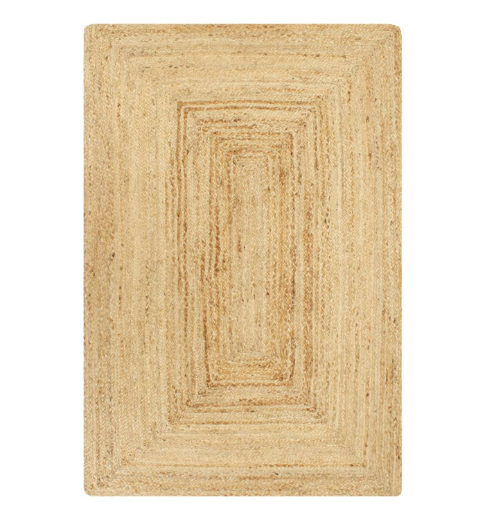 Tapis fait à la main Jute Naturel 120x180 cm | Mobilier & Déco