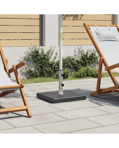 Socle de parasol Granite 28,5 kg Carré Noir | Mobilier & Déco