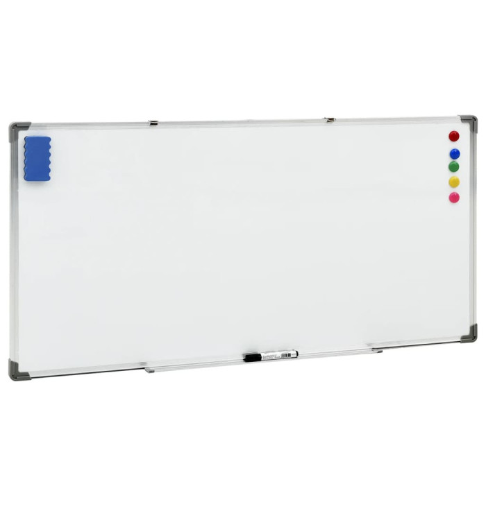 Tableau blanc magnétique Blanc 110x60 cm Acier | Mobilier & Déco