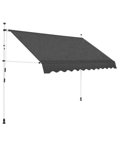 Auvent manuel rétractable 300 cm Anthracite | Mobilier & Déco