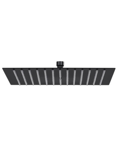 Pomme de douche pluie Acier inoxydable 30x30 cm Carrée Noir | Mobilier & Déco