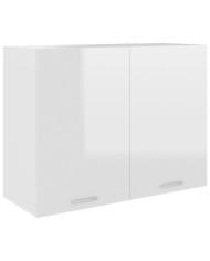 Armoire suspendue "Lyon" Blanc brillant 80x31x60 cm | Mobilier & Déco