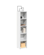Armoires à CD 2 pcs Blanc 21x16x93,5 cm Aggloméré | Mobilier & Déco