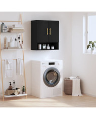 Armoire murale noir 60x31x70 cm bois d'ingénierie | Mobilier & Déco