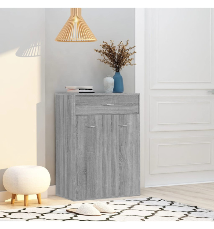 Armoire à chaussures Sonoma gris 60x35x84 cm Bois d'ingénierie | Mobilier & Déco