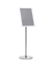 Support d'affiche A4 sur pied Argenté Alliage d'aluminium | Mobilier & Déco