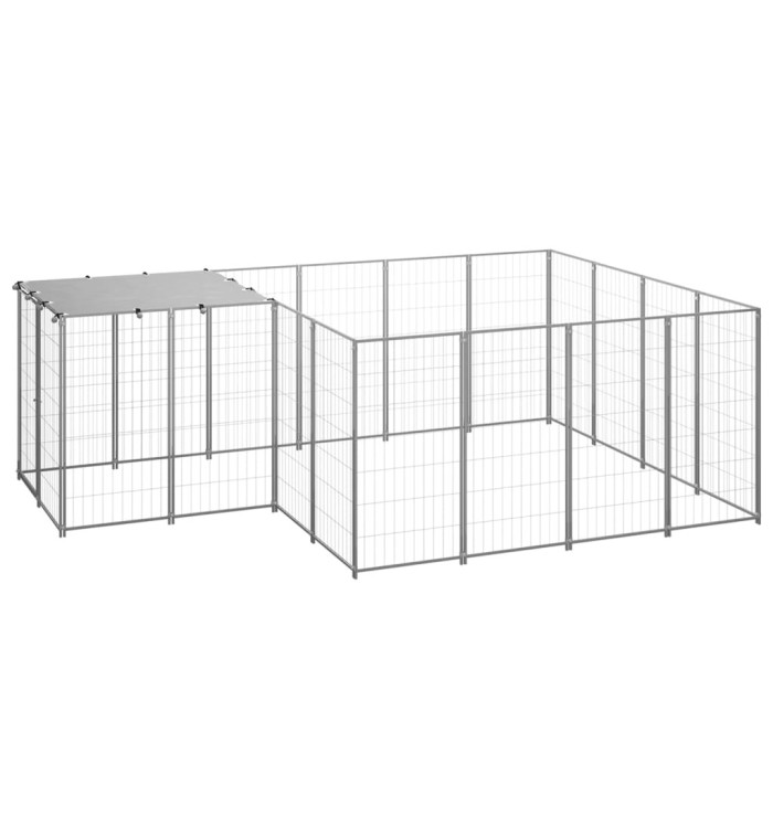 Chenil Argenté 6,05 m² Acier | Mobilier & Déco