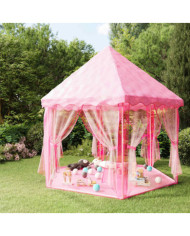 Tente de jeu princesse avec 250 balles Rose 133x140 cm | Mobilier & Déco