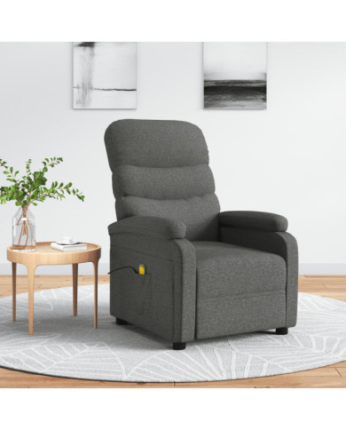 Fauteuil de massage Gris foncé Tissu | Mobilier & Déco