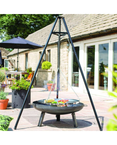 RedFire Gril à trépied Noir 172 cm BBQ TRIPOD | Mobilier & Déco