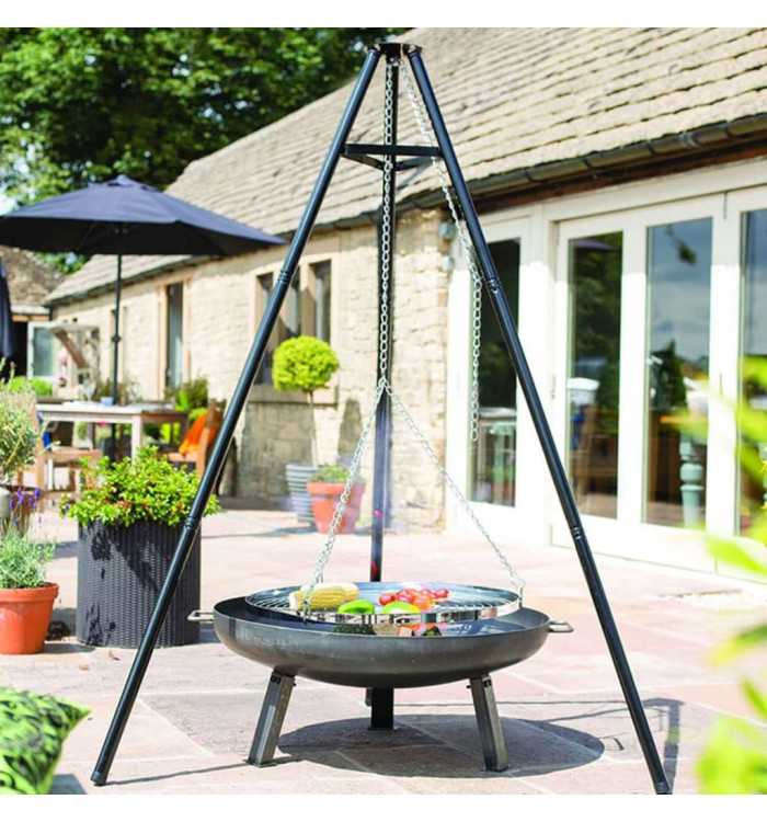 RedFire Gril à trépied Noir 172 cm BBQ TRIPOD | Mobilier & Déco