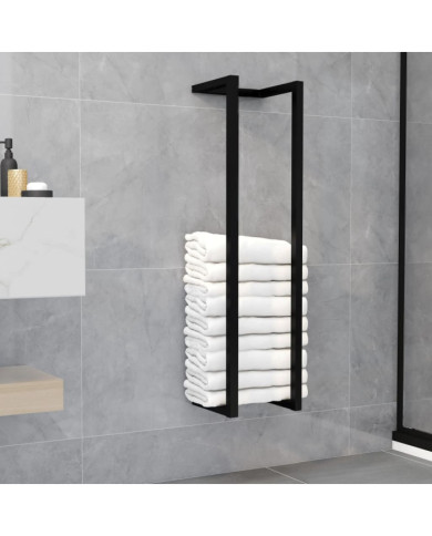 Porte-serviette Noir 25x20x95 cm Fer | Mobilier & Déco